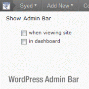 WP Admin Bar