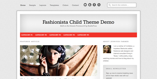 Fashionista Child Theme Fashionista Child Theme
