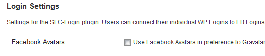 SFC Login Settings SFC Login Settings