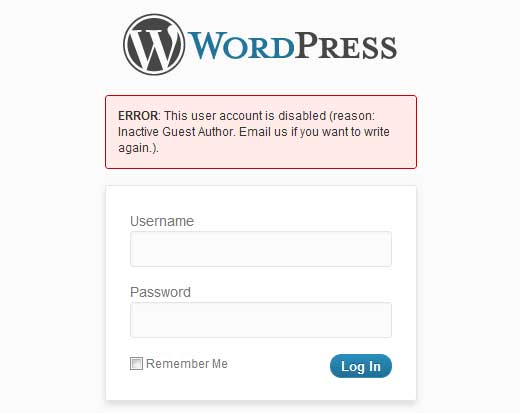 User Locker Login Page Screenshot