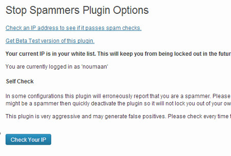 Stop Spam Registrations Options