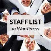How to Create a Simple Staff List in WordPress How to Create a Simple Staff List in WordPress