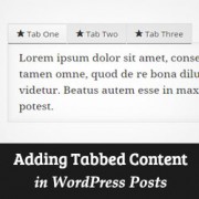 How to Add Tabbed Content in WordPress Posts and Pages