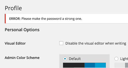 Force Strong Password