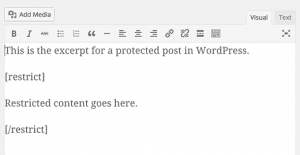 Restrict Content shortcode Restrict Content shortcode