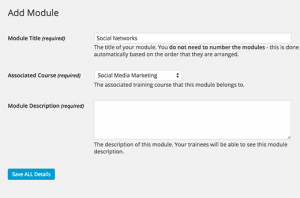 Course Modules Course Modules