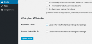 Allowing authors to add their own affiliate IDs Allowing authors to add their own affiliate IDs