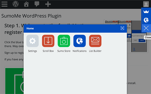 SumoMe dashboard SumoMe dashboard
