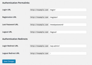 Custom login settings Custom login settings