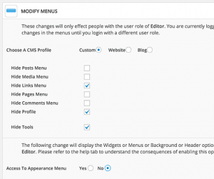 Modifying WordPress admin menus Modifying WordPress admin menus