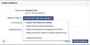 Selecting audience from website traffic Selecting audience from website traffic