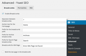Yoast breadcrumb settings Yoast breadcrumb settings