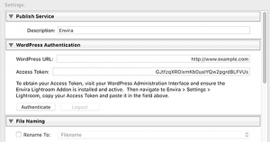 Connecting Lightroom to Envira Gallery plugin on your WordPress site Connecting Lightroom to Envira Gallery plugin on your WordPress site