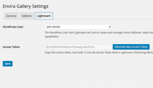Lightroom settings in Envira Gallery plugin Lightroom settings in Envira Gallery plugin