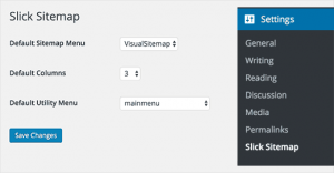 Slick sitemap settings Slick sitemap settings