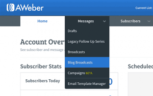 AWeber blog broadcasts AWeber blog broadcasts