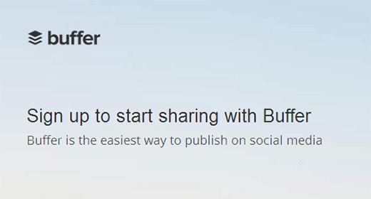 Buffer lets you schedule social media updates