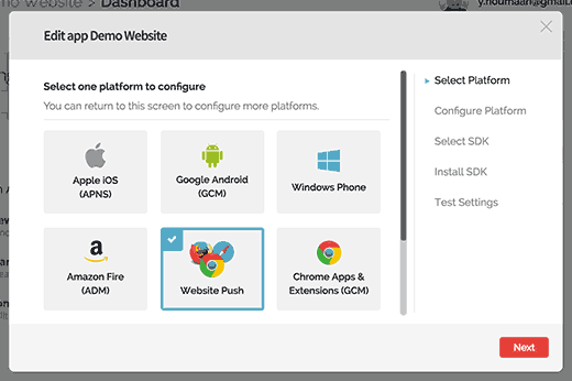 Website Push Website Push