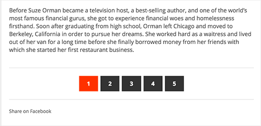 Split long posts into pages Split long posts into pages