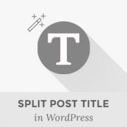 How to Split Post or Page Title in WordPress