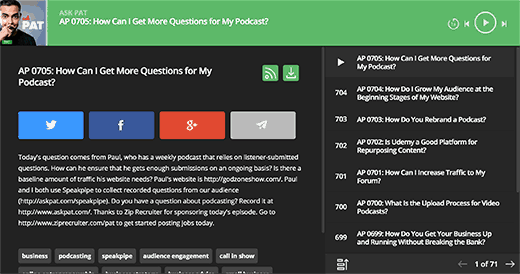 Preview of a full Smart Podcast Player Preview of a full Smart Podcast Player