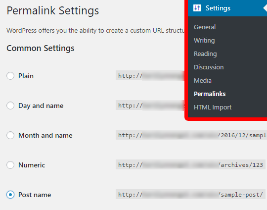 Set your WordPress permalinks before importing Wix Set your WordPress permalinks before importing Wix