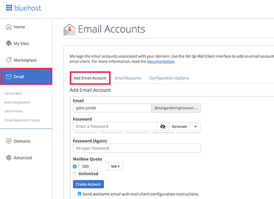 create an email account free