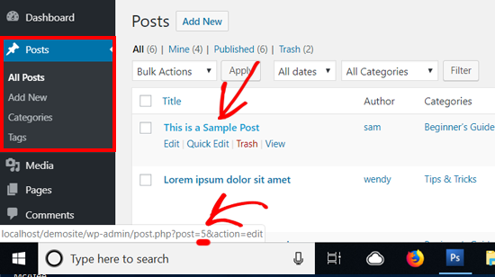 WordPress Post ID