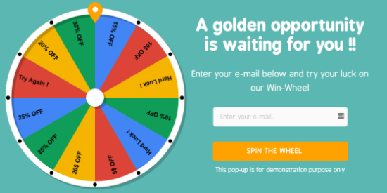 discount win wheel for woocommerce