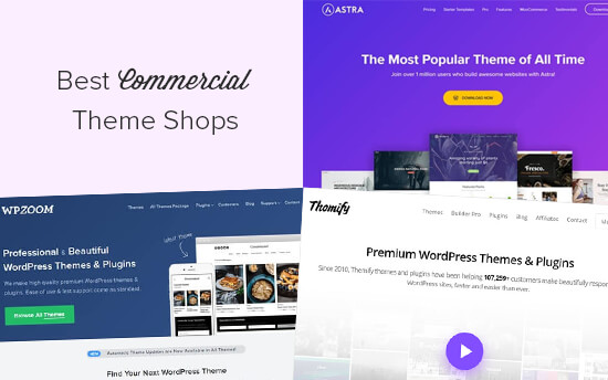 Best Commercial WordPress Theme Shops