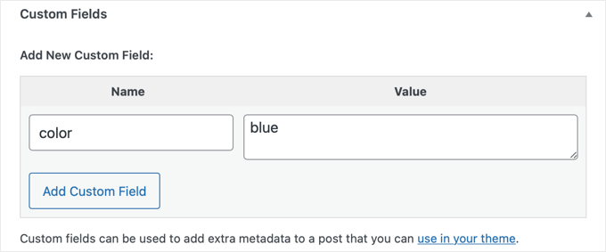 You Can Add Metadata to a Post Using Custom Fields