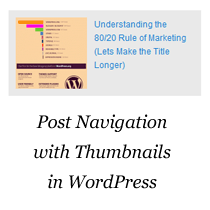 wordpress post navigation