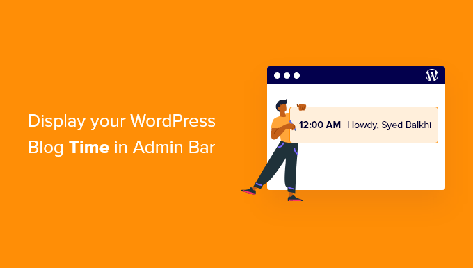 How to display the time according to WordPress blog in admin bar