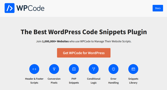 Плагин WPCode WordPress для создания фрагментов кода