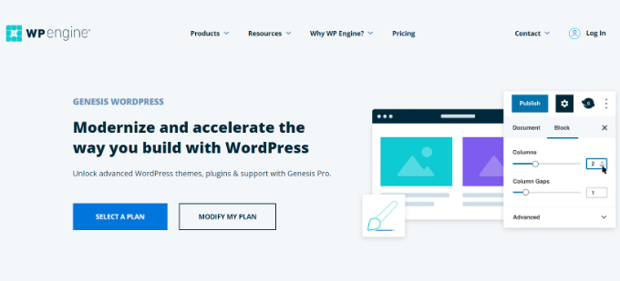 Marco de génesis de WPEngine