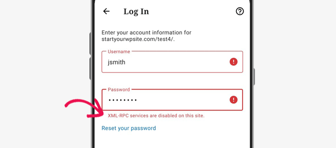 XML RPC disabled successfully