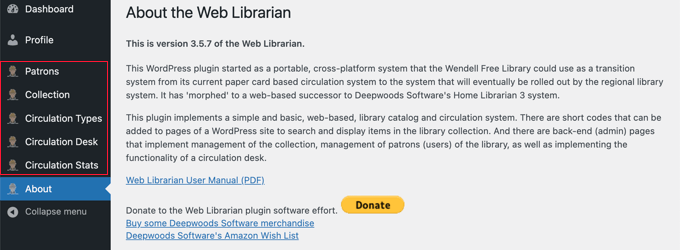 The Web Librarian Dashboard