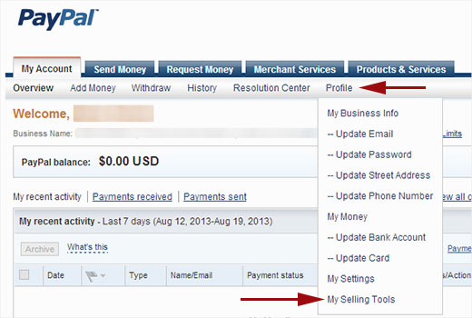 Получение учетных данных PayPal API для вашей системы бронирования