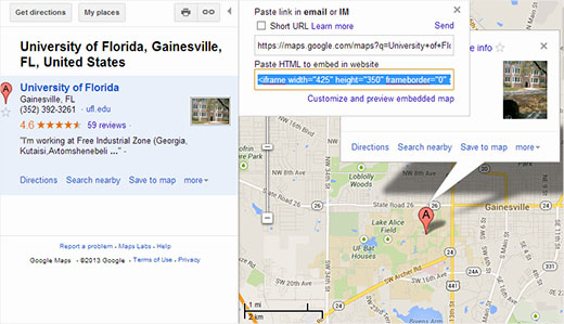 google maps embed code iframe