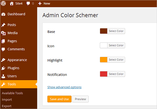WordPress: modificare lo schema dei colori tramite il plugin Admin Color Schemer