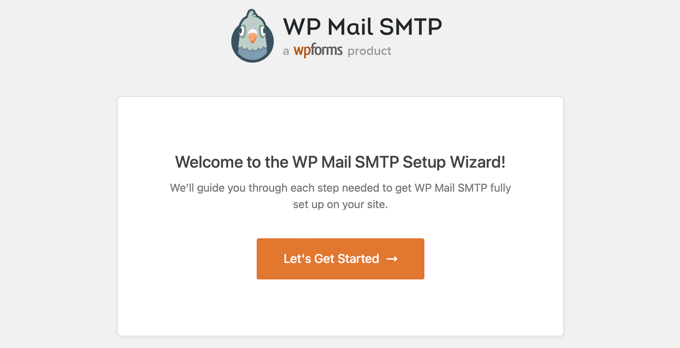 Мастер настройки WP Mail SMTP запустится автоматически