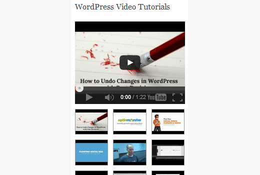 Добавление ваших последних видео с YouTube в WordPress