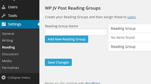 Creating reading groups for your WordPress site