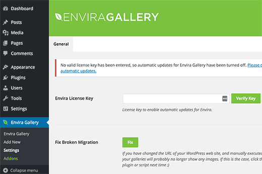 Envira Gallery许可证密钥