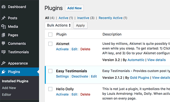 Đã cài đặt plugin WordPress