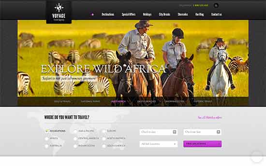 27 Best Hotel WordPress Themes With Beautiful Designs 2017 Voyage Is A Feature Rich WordPress Theme For Travel Websites Hotels Tour Operators Etc It Has Wide And Large Slider On The Front Page