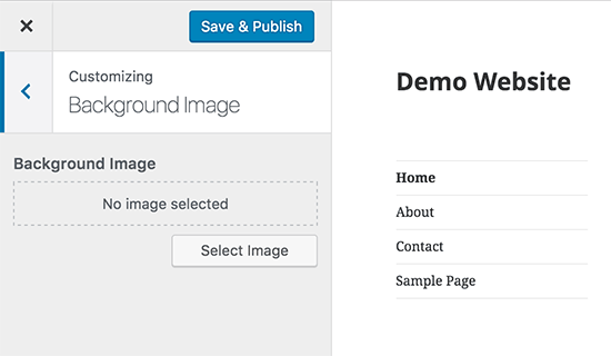 Cara Menambahkan Gambar Background Di WordPress 