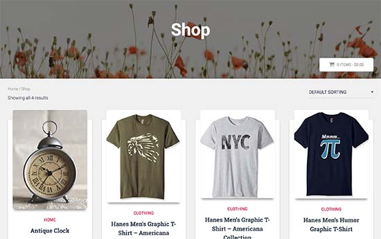 Shop Page