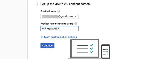Ouath consent screen
