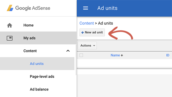 Membuat unit iklan AdSense baru